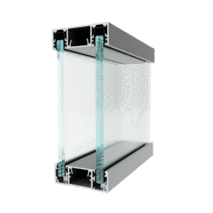 Smart glass office cabin with aluminum frame