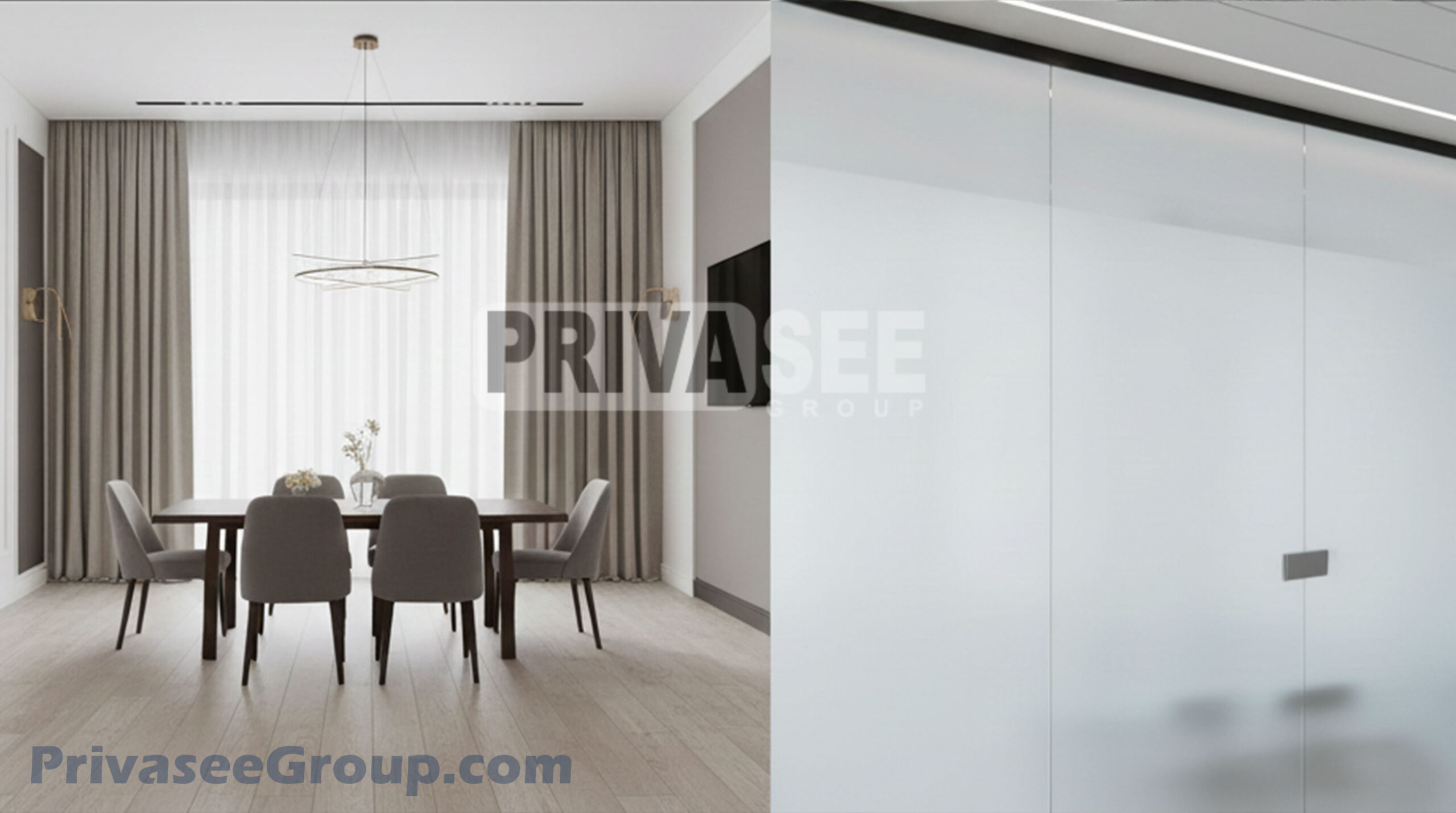 Non-adhesive and self-adhesive smart film for privacy glass