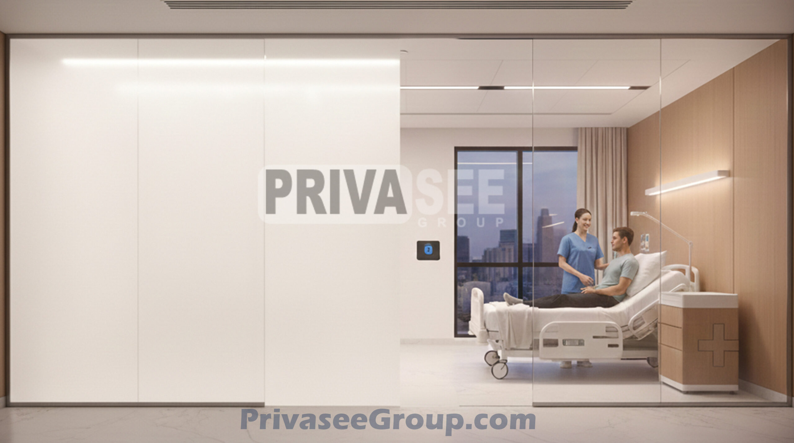 Smart glass & Privacy Glass installation in Manchester for commercial interiors