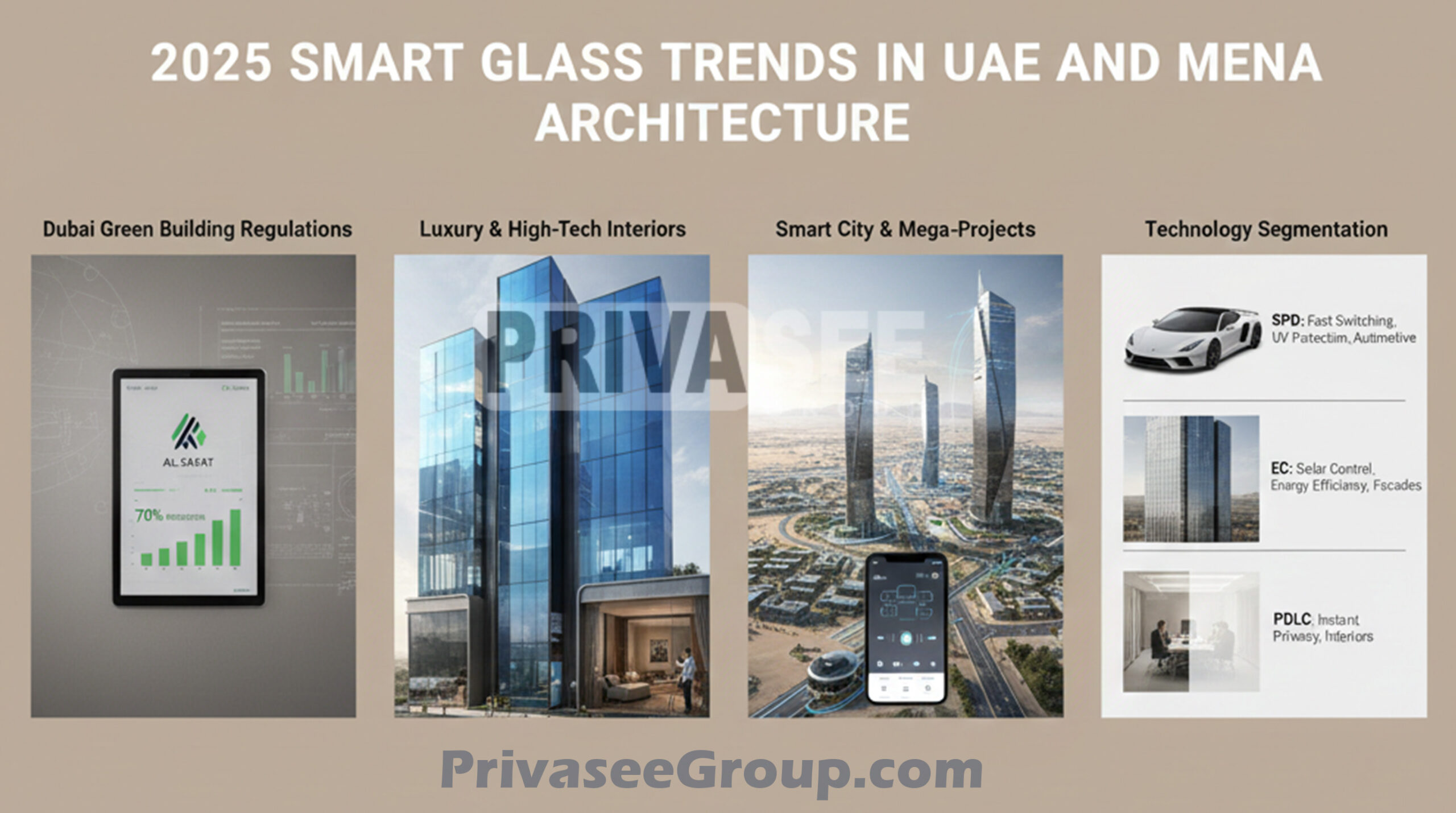 Privasee smart glass systems installed with aluminum framing