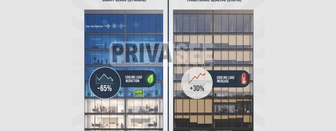 Energy Efficiency Showdown: Smart Glass vs. Traditional Glazing