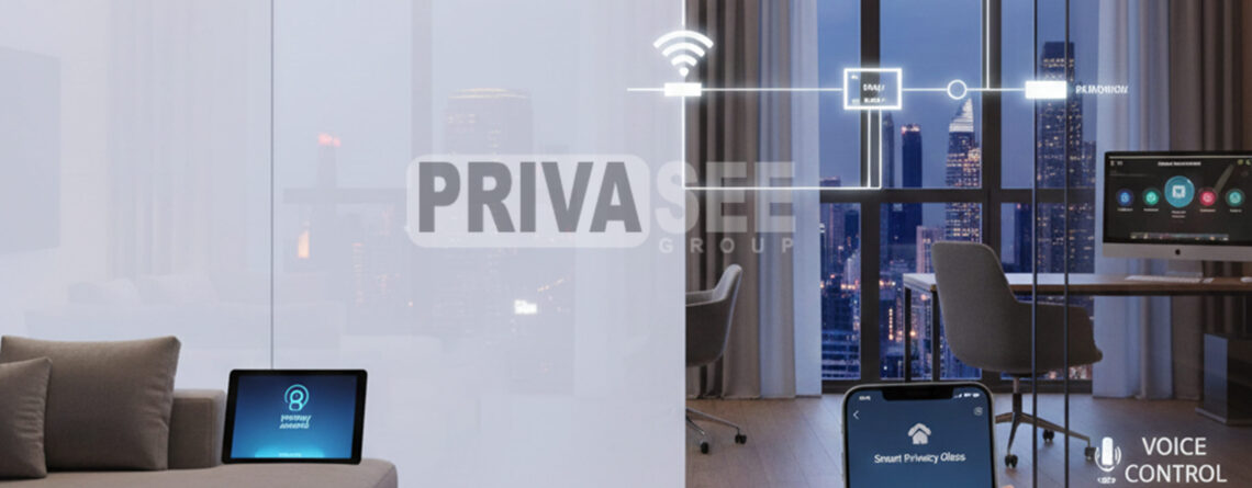 Smart film for windows providing instant privacy in homes and offices